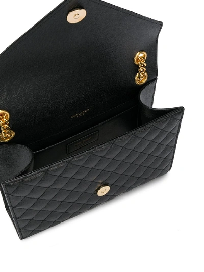 Shop Saint Laurent Envelope Bag Medium In Black