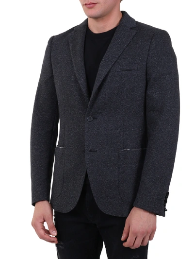 Shop Tonello Single-breasted Jacket Gray In Grey