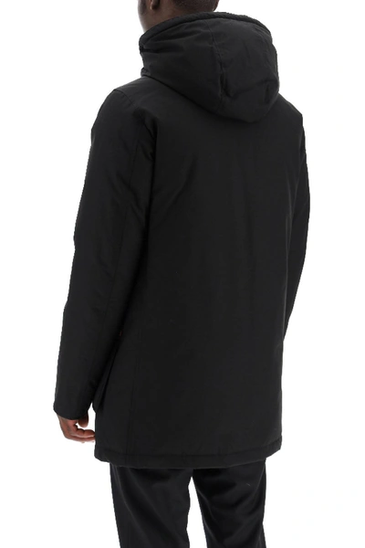 Shop Woolrich Artic Hooded Parka In Black