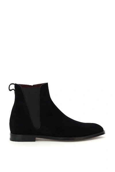 Shop Dolce & Gabbana Giotto Suede Boots In Black