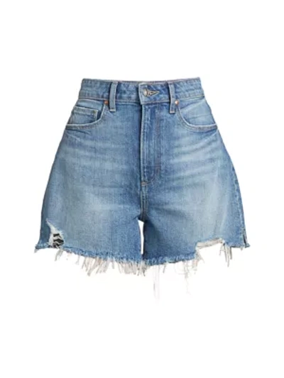 Shop Paige Jeans Dani Cut-off Denim Shorts In Leela Destructed