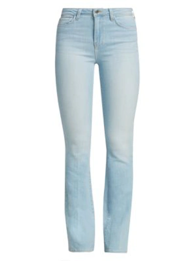 Shop L Agence Oriana High-rise Straight-leg Jeans In Belmont