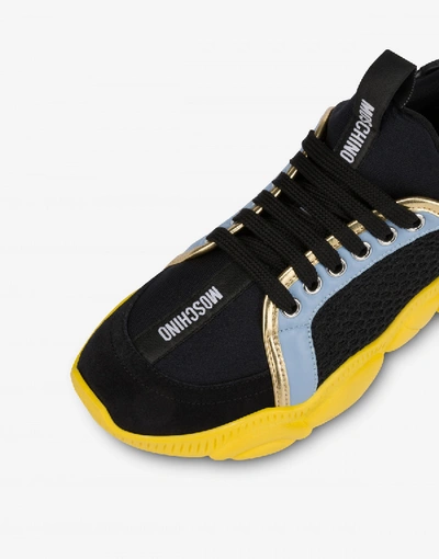Shop Moschino Sneakers Teddy Shoes In Black