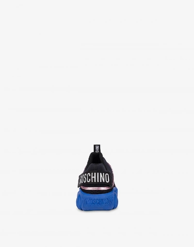 Shop Moschino Sneakers Teddy Shoes In Black