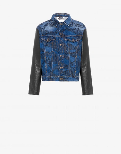 MOSCHINO Denim jacket Warped Logo 