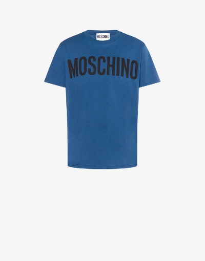 Shop Moschino Jersey T-shirt With Logo In Fuchsia