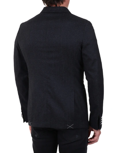 Tonello Double-breasted Jacket In Grey