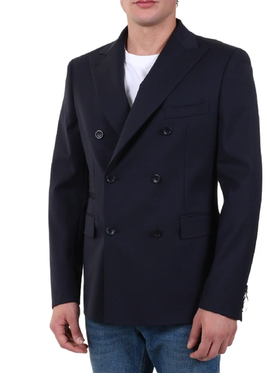 Shop Tonello Wool Jacket Blue