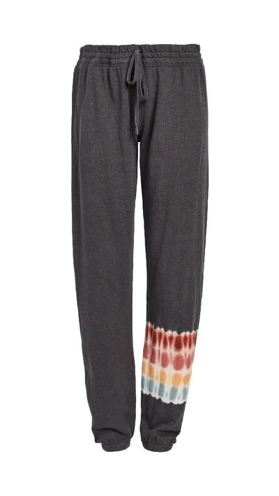 Shop Pj Salvage Rainbow Dye Sweatpants In Charcoal