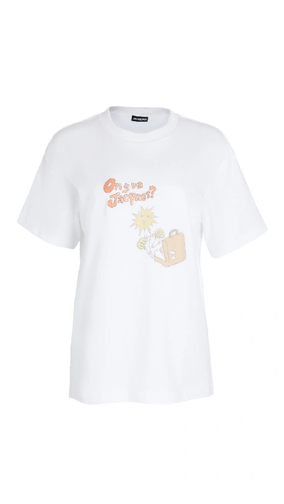 Shop Jacquemus Jacques T-shirt In Orange