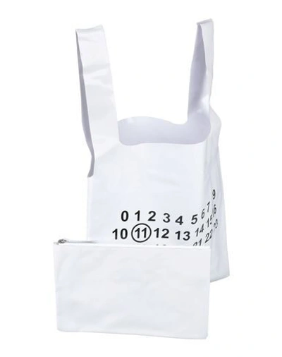 Shop Maison Margiela Woman Handbag White Size - Pvc - Polyvinyl Chloride