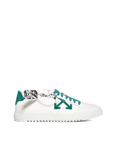 Shop Off-white Sneakers In White Green
