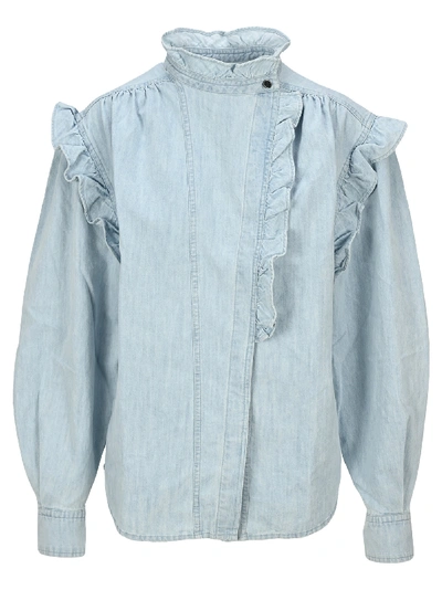 Shop Isabel Marant Étoile Im Etoile Gossia Shirt In Light Blue