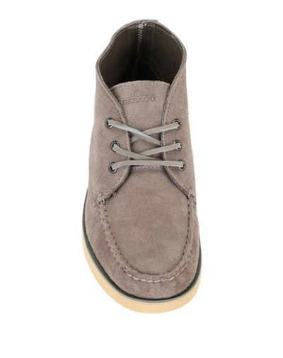 Shop Sebago Ankle Boots In Dove Grey