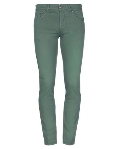 Shop Aglini Casual Pants In Dark Green
