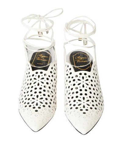 Roger Vivier Woman Mules & Clogs White Size 6.5 Soft Leather In White