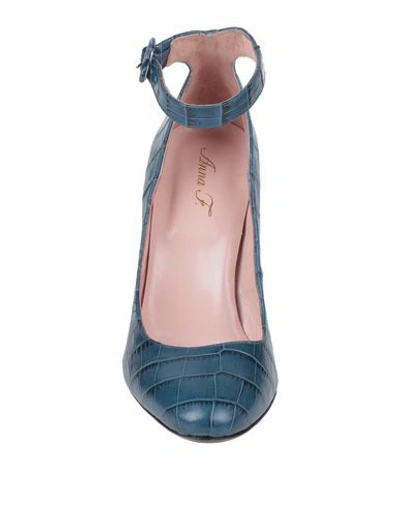 Shop Anna F. Pumps In Blue