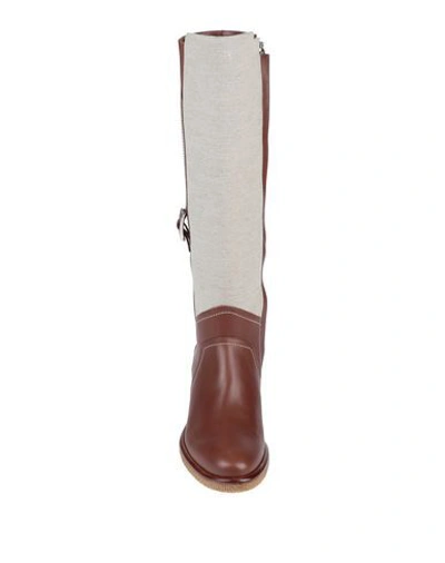 Shop Rodo Knee Boots In Tan