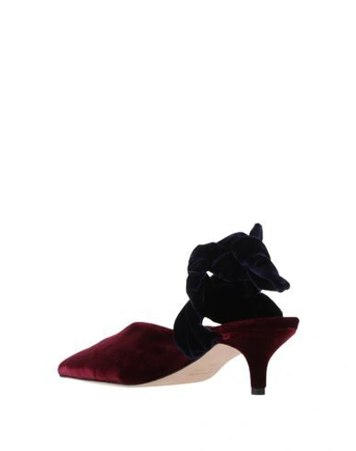 Shop Gia Couture Mules & Clogs In Maroon
