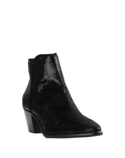 Shop Anna F . Woman Ankle Boots Black Size 6 Textile Fibers
