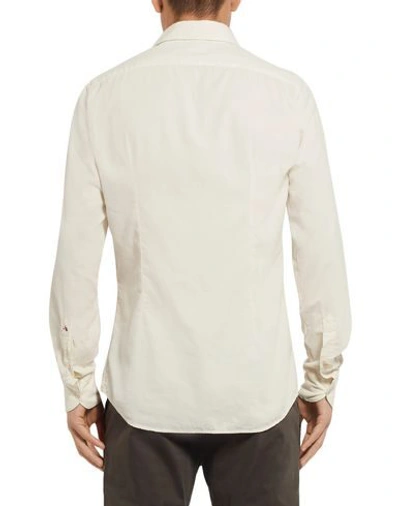 Shop Glanshirt Man Shirt Ivory Size 15 ½ Cotton In White