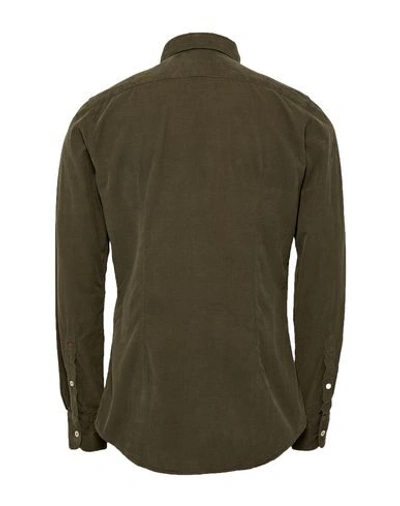 Shop Glanshirt Man Shirt Dark Green Size 15 Cotton