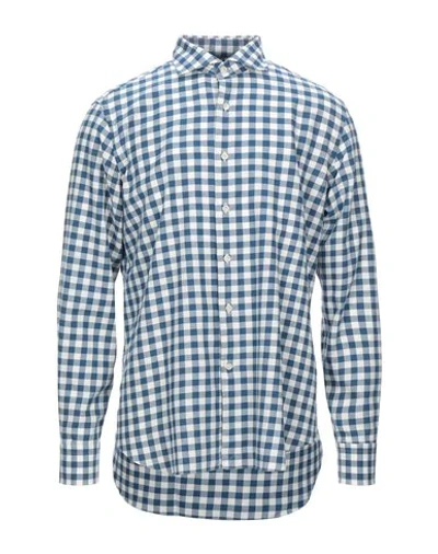 Shop Alessandro Gherardi Checked Shirt In Blue