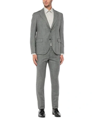 Shop Lubiam Suits In Grey