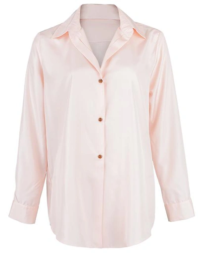 Shop Peter Cohen Pink Silk Jac Shirt