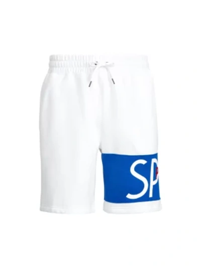 Shop Polo Ralph Lauren Polo Sport Knit Shorts In White
