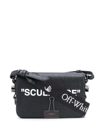 Shop Off-white Mini Sculpture Crossbody Bag In Black