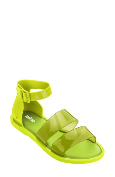 Shop Melissa Model Jelly Flat Sandal In Yellow