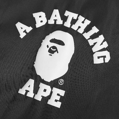 Shop A Bathing Ape College Coach Jacket In Black