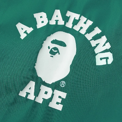 Shop A Bathing Ape College Coach Jacket In Green