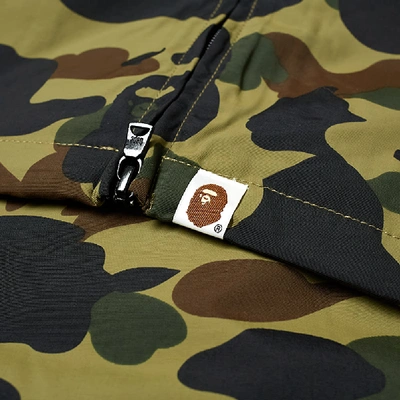 Shop A Bathing Ape 1st Camo 2nd Ape Hooded Jacket In Green