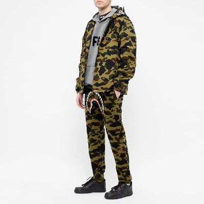 Shop A Bathing Ape 1st Camo 2nd Ape Hooded Jacket In Green