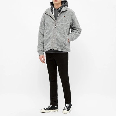 Shop A Bathing Ape Boa Ape Head One Point Zip Jacket In Grey