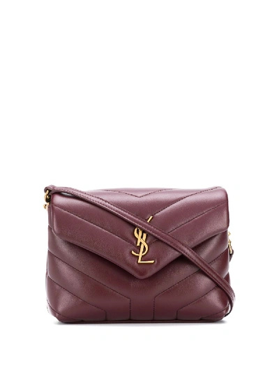 Shop Saint Laurent Loulou Toy Leather Mini Bag In Red