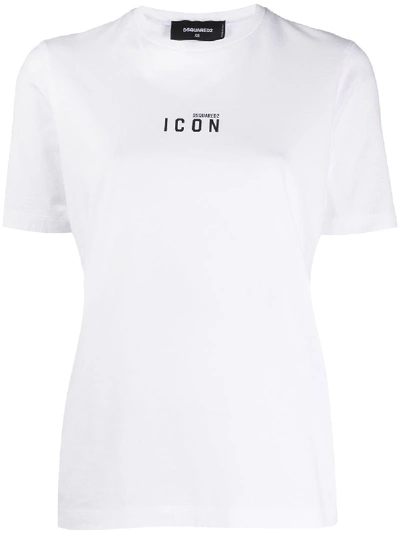Dsquared2 Renny Fit Icon Print Jersey T-shirt In White | ModeSens