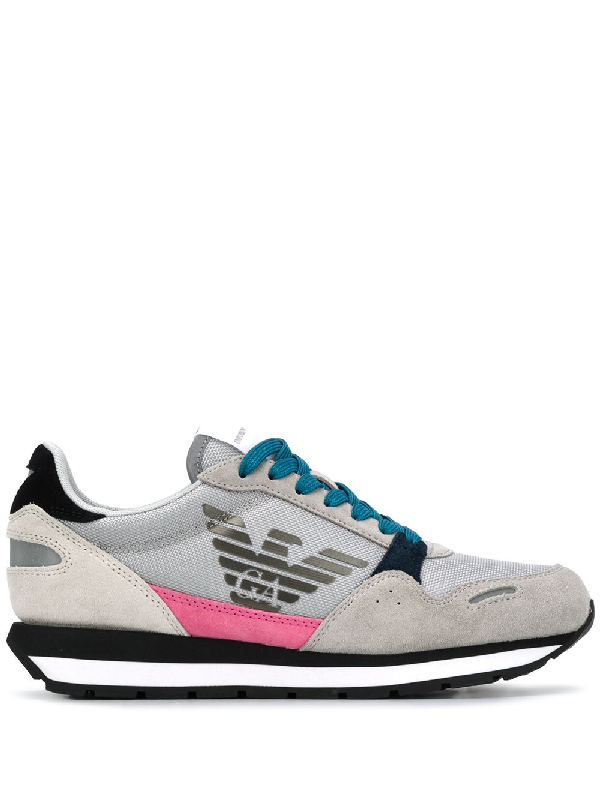 emporio armani lace up sneakers