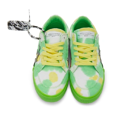 OFF-WHITE 白色 AND 绿色硫化运动鞋