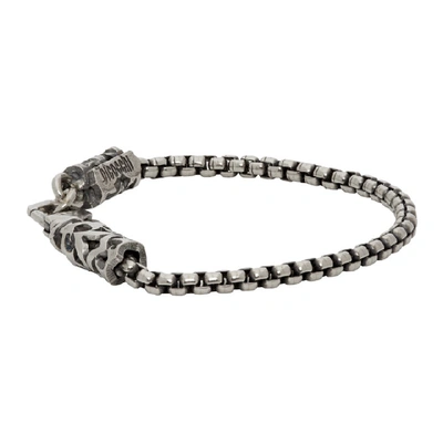 Shop Emanuele Bicocchi Silver Tubular Chain Bracelet