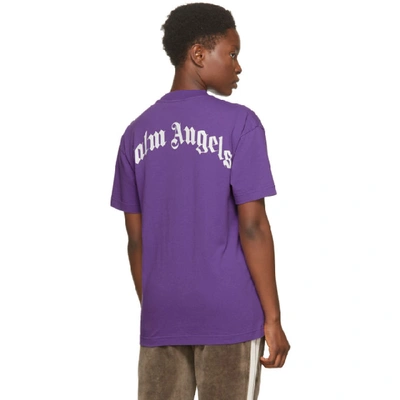 PALM ANGELS 紫色 BEAR T 恤