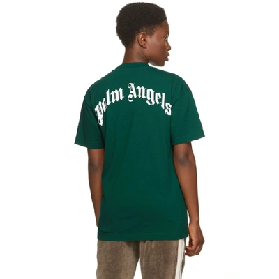 Shop Palm Angels Green Bear T-shirt In Forest Gree