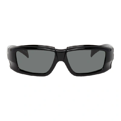 Shop Rick Owens Black Rick Sunglasses In 0909 Black