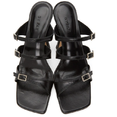 Shop By Far Black Malene Heeled Sandals In Bl Black