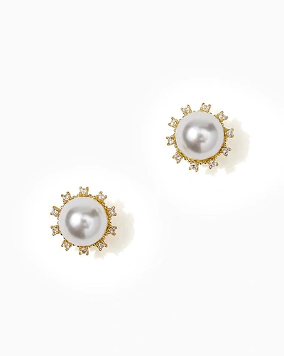 Shop Lilly Pulitzer Women's Cosmic Sky Stud Earrings In White -  In White