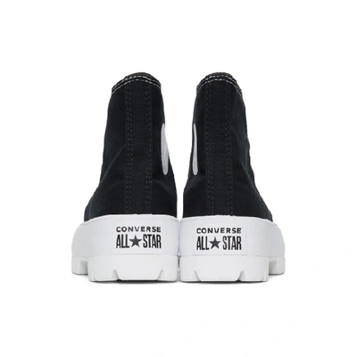 Shop Converse Black & White Ctas Lugged Hi Sneakers In Black/white/black