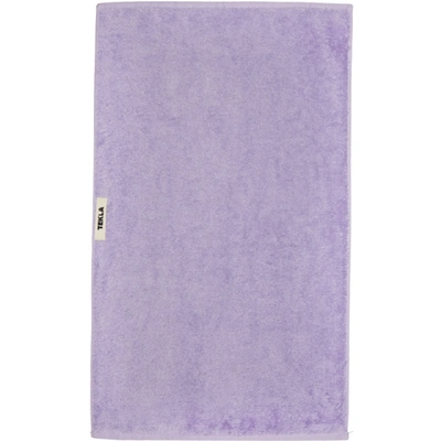 TEKLA 紫色有机棉毛巾