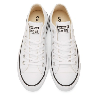 Shop Converse White Leather Chuck Taylor All Star Lift Platform Sneakers